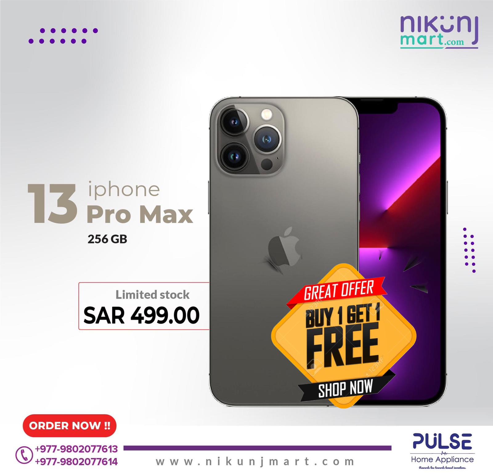 iPhone 13 Pro Max (Buy 1 get 1 Free)